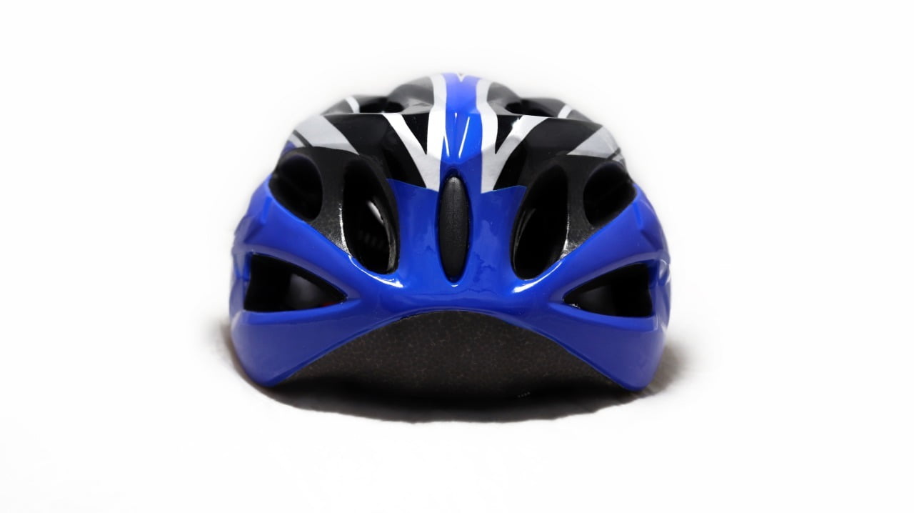 Silver cycling top helmet